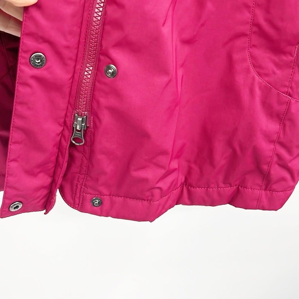 L.L. Bean Winter Warmer Coat Medium Raspberry Pink Nylon Fleece Lined Mid-thigh - Picture 10 of 16